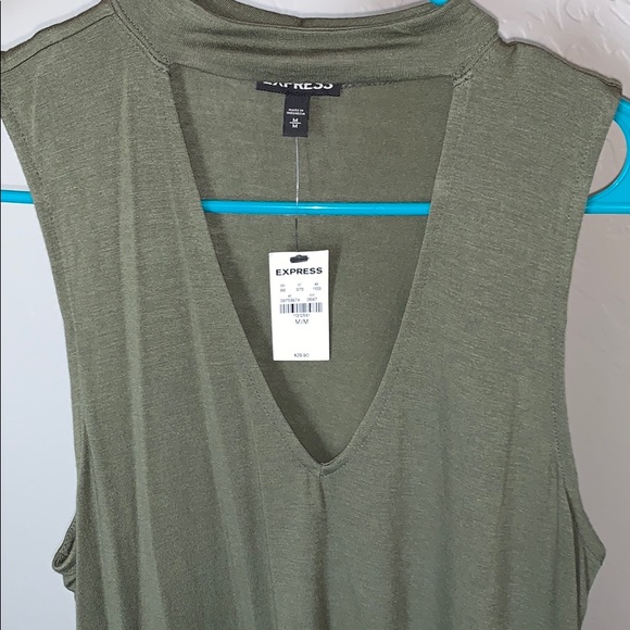 Olive Green Express Top - Picture 2 of 3